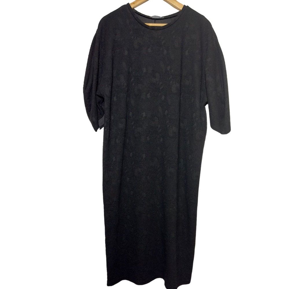 ZARA MIDI dress Formal - textured fabric balloon sleeves